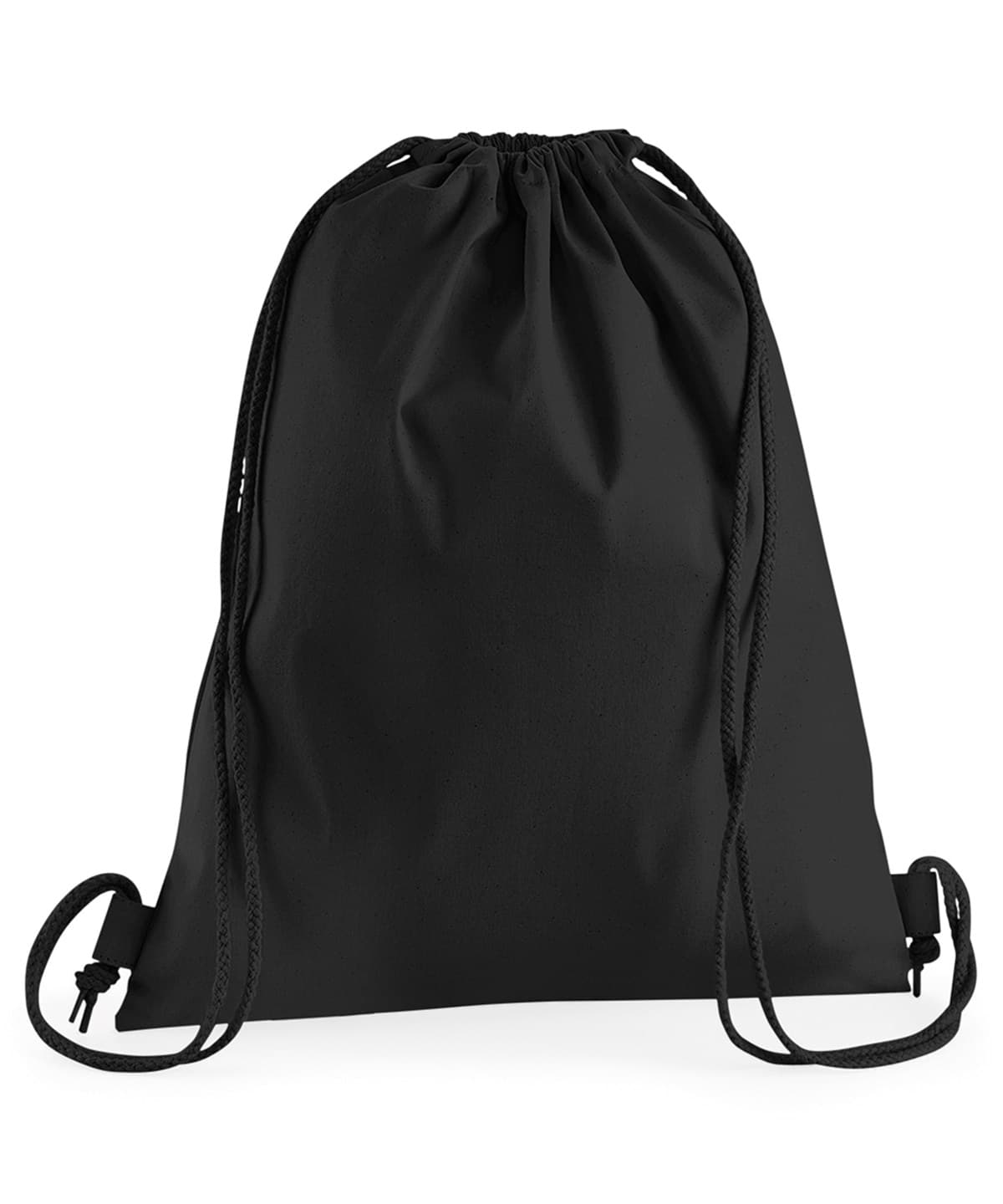 Premium cotton gymsac — Size One Size, Colour Black