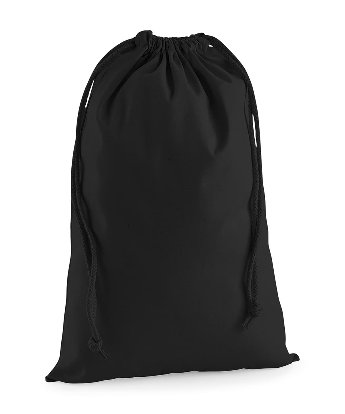 Premium cotton stuff bag — Size L, Colour Black
