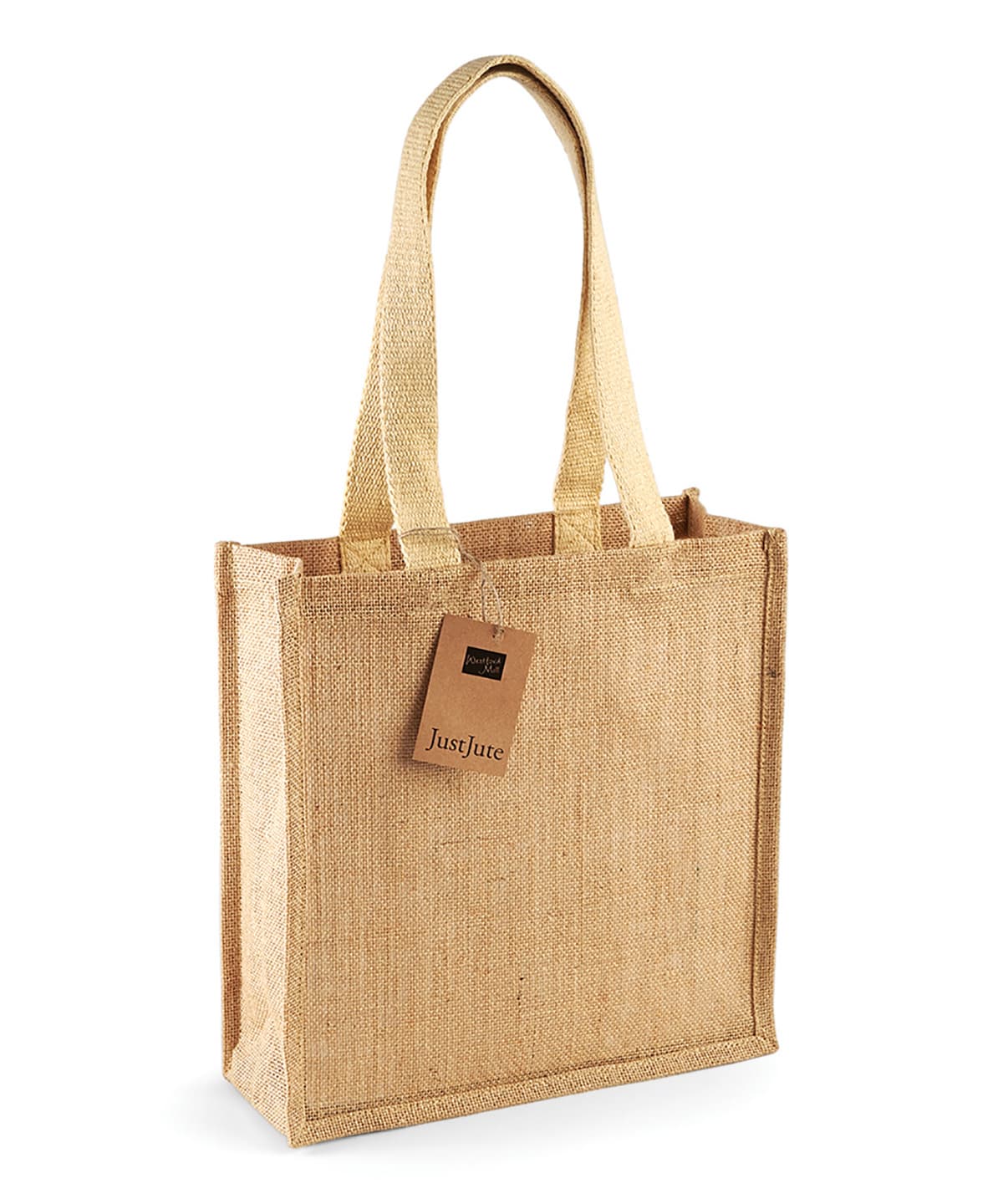 Jute compact tote — Size One Size, Colour Natural