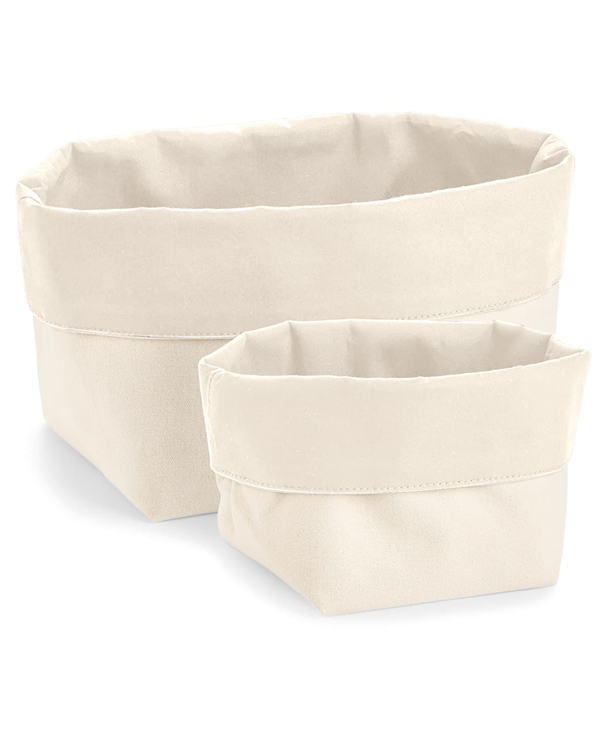 Reversible canvas organiser — Size L, Colour Natural