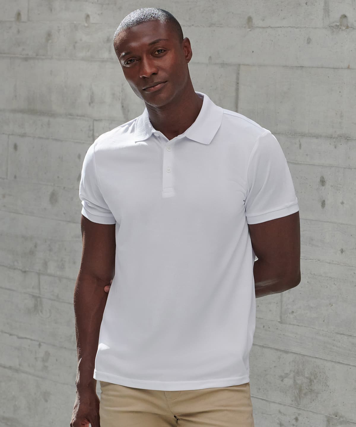 Recycled polyester polo shirt