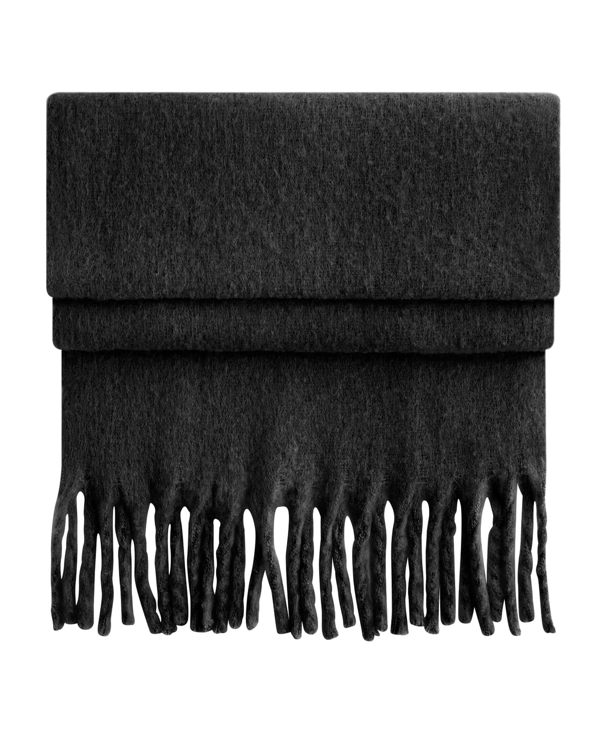 Fluffy scarf — Size One size, Colour Black