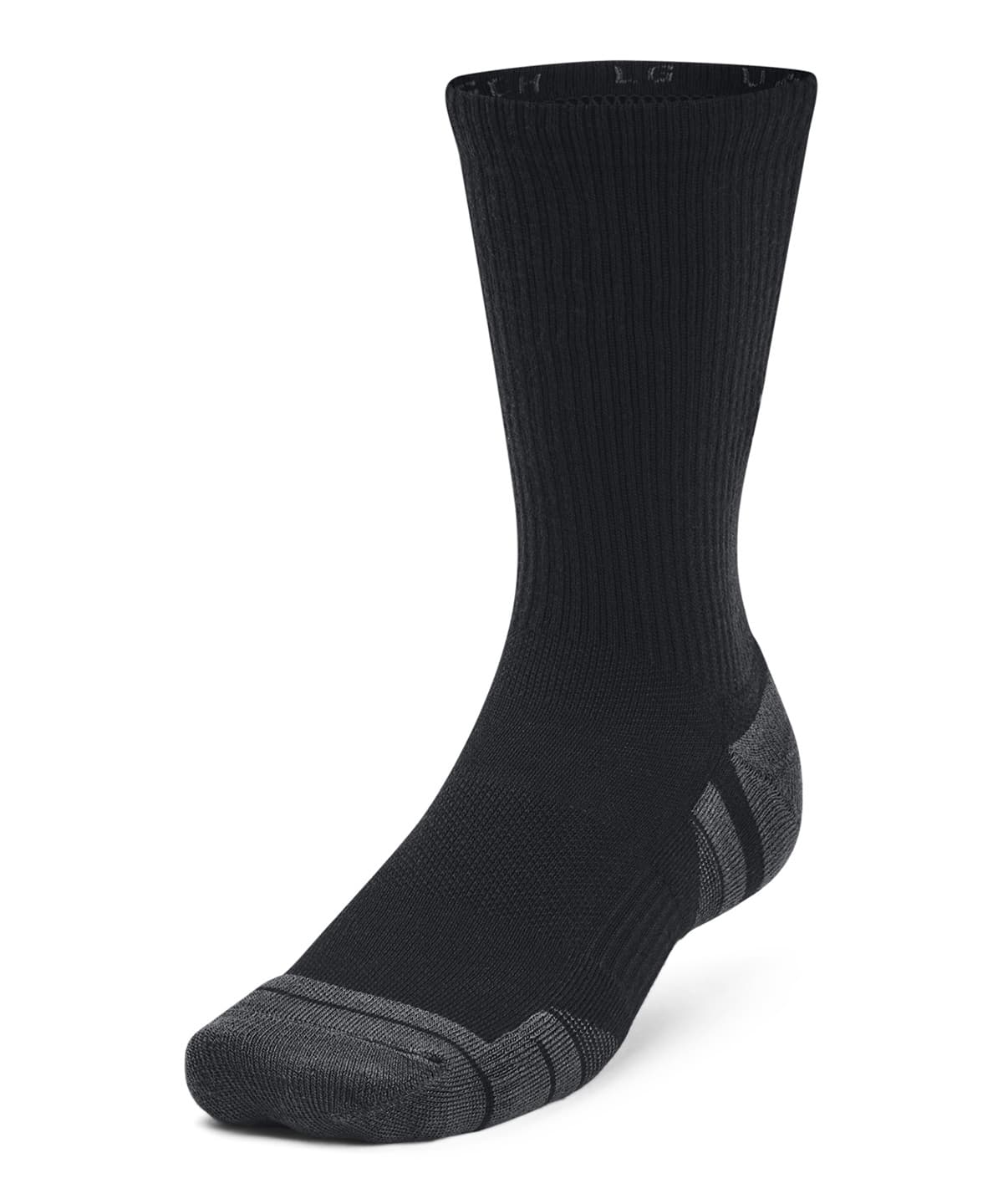 UA Performance tech 3-pack crew socks — Size L, Colour Black