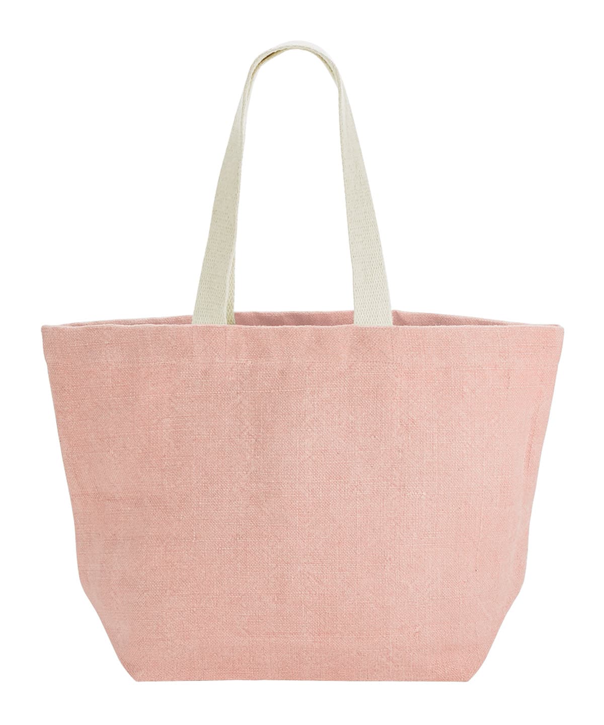 Soft washed jute beach bag — Size One size, Colour Blossom