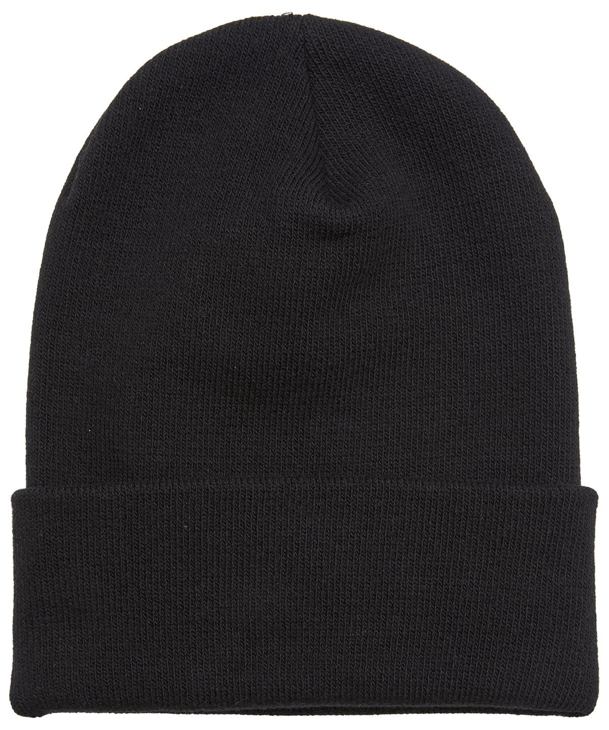 Heavyweight organic long beanie — Size One size, Colour Black