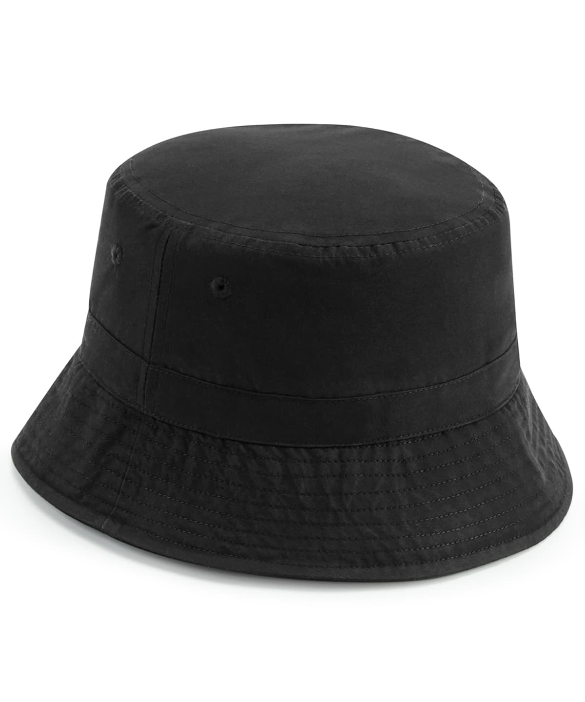 Recycled polyester bucket hat — Size SM, Colour Black