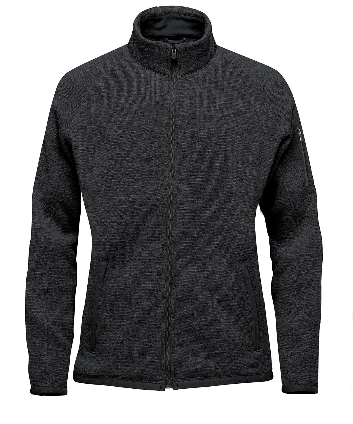 Women’s Avalante full-zip fleece jacket — Size L, Colour Black Heather