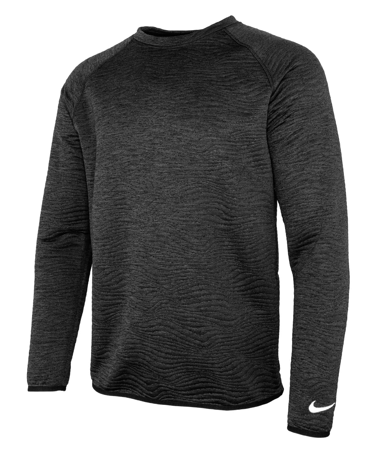 Nike Dri-FIT Tour crew quilted top — Size 2XL, Colour Black/Black/White
