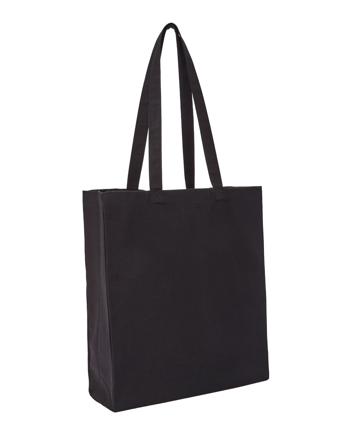 Recycled premium canvas spacious shopper — Size One size, Colour Black