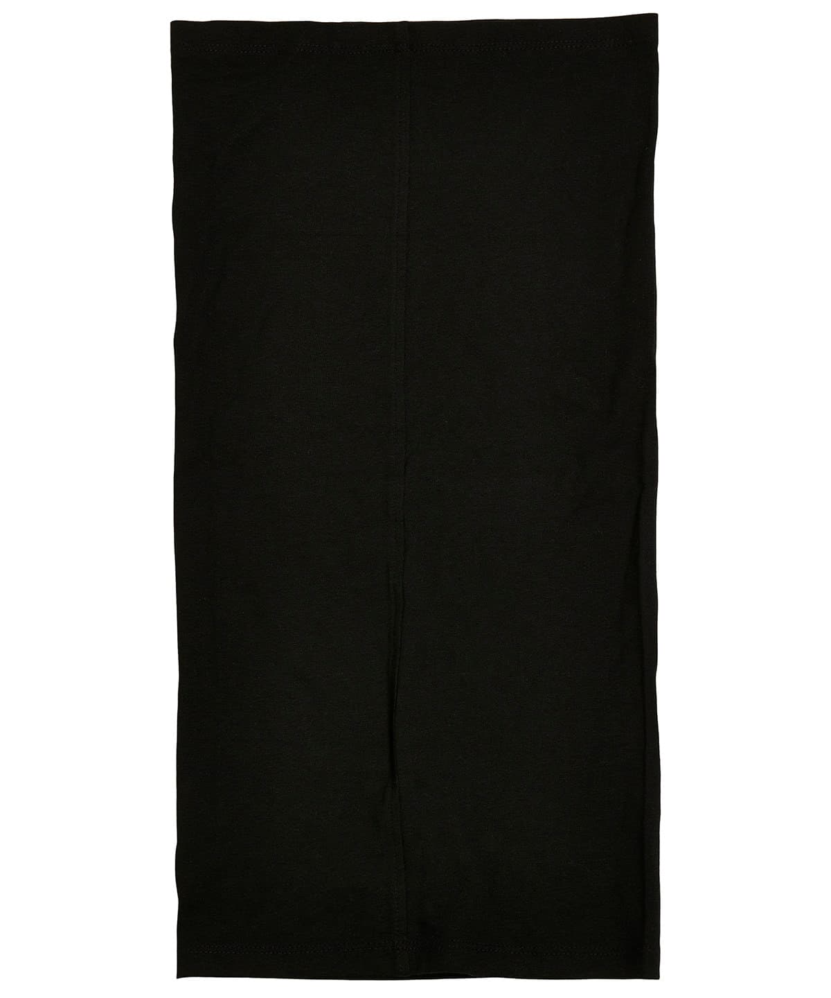 Organic cotton tube scarf — Size One Size, Colour Black