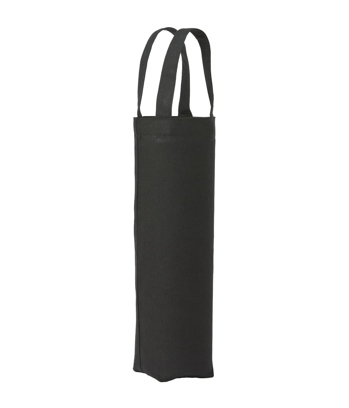 Recycled premium canvas bottle bag — Size One size, Colour Black