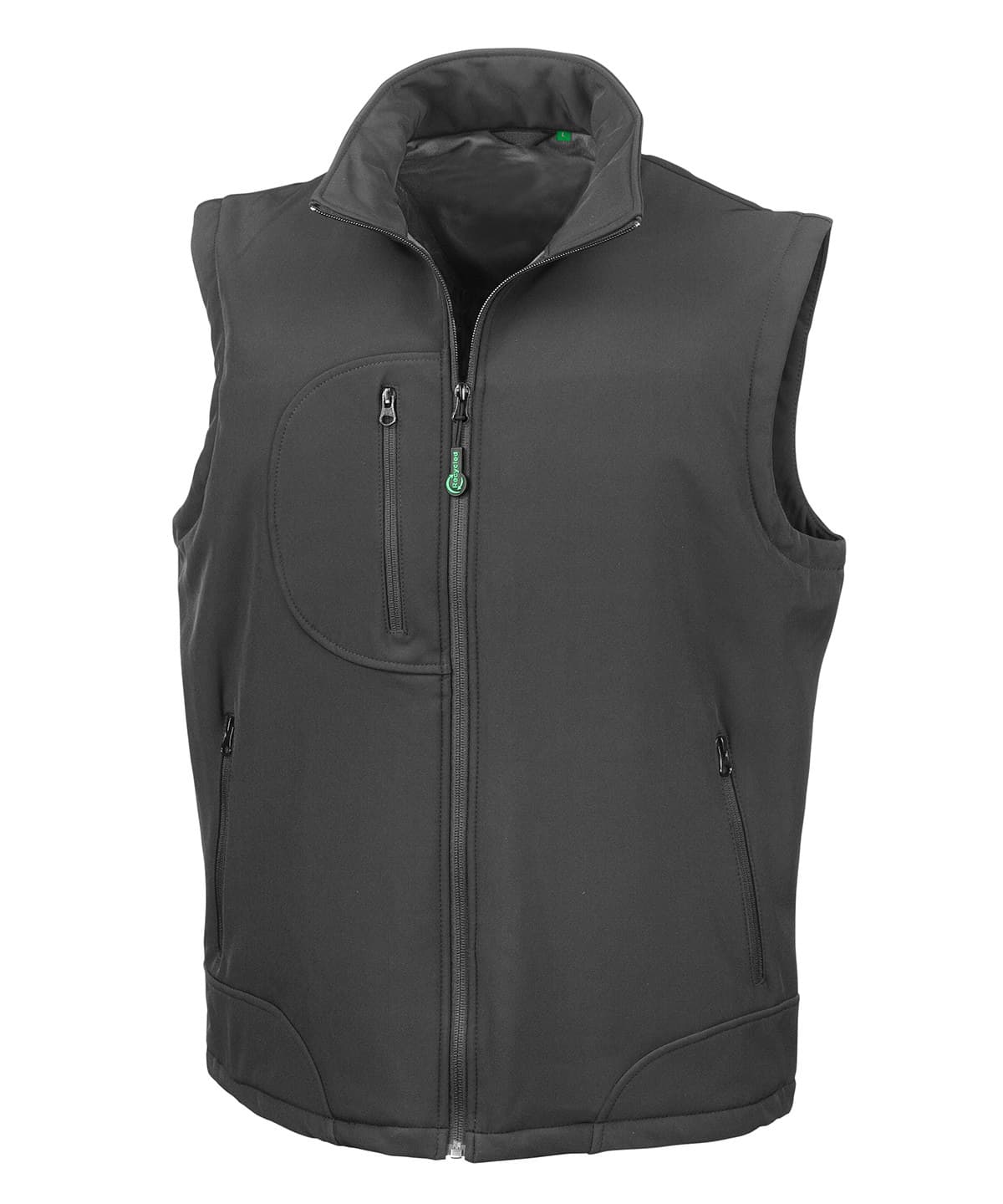 Softshell bodywarmer — Size L, Colour Black/Black