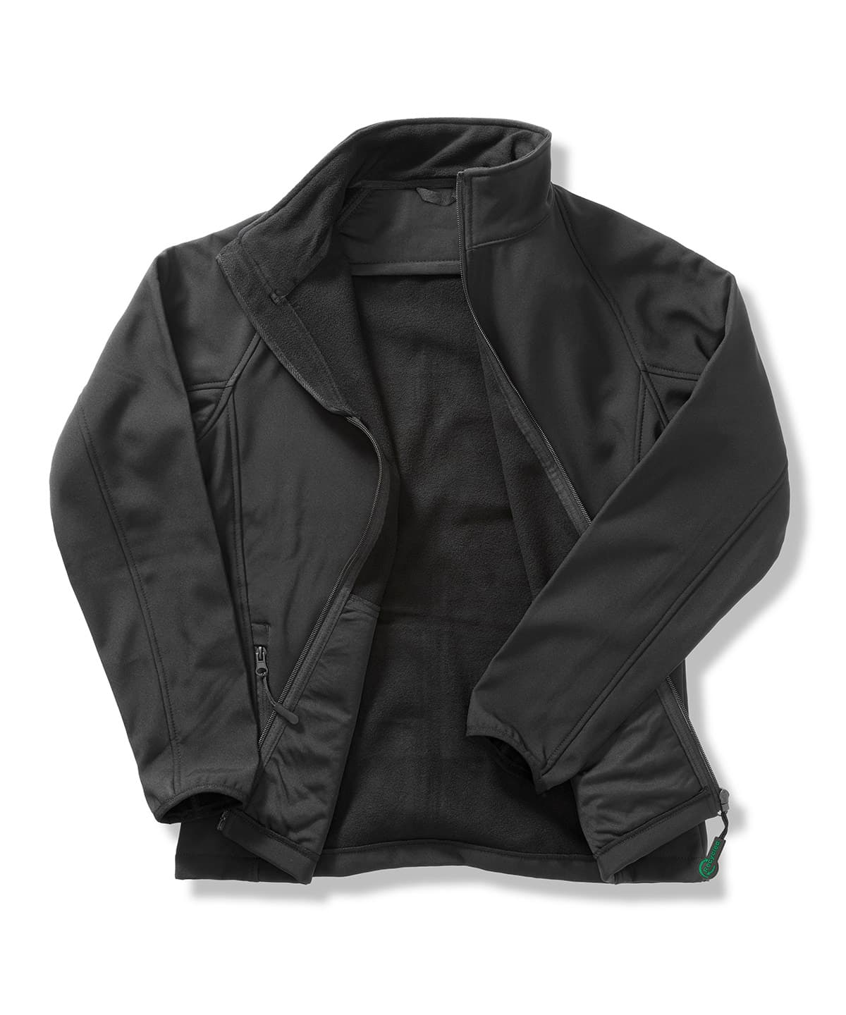 Women's Core printable softshell jacket — Size 2XL, Colour Black/Black