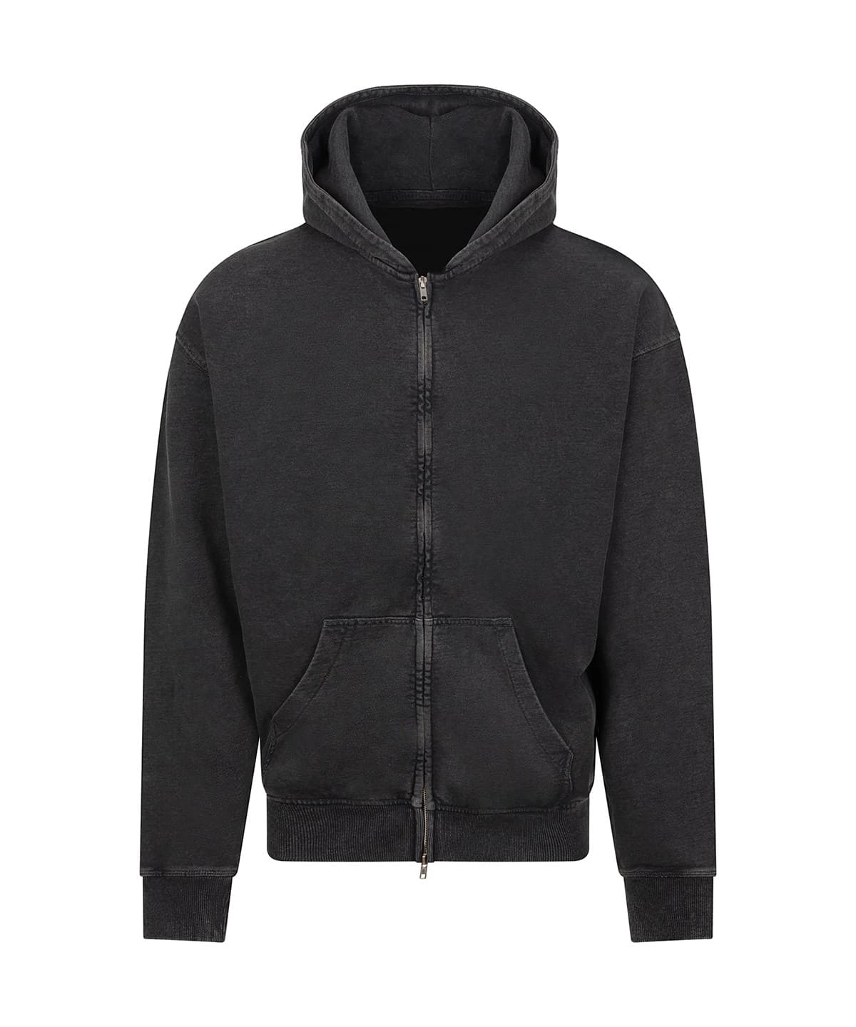 Vintage washed zoodie — Size 2XL, Colour Washed Black