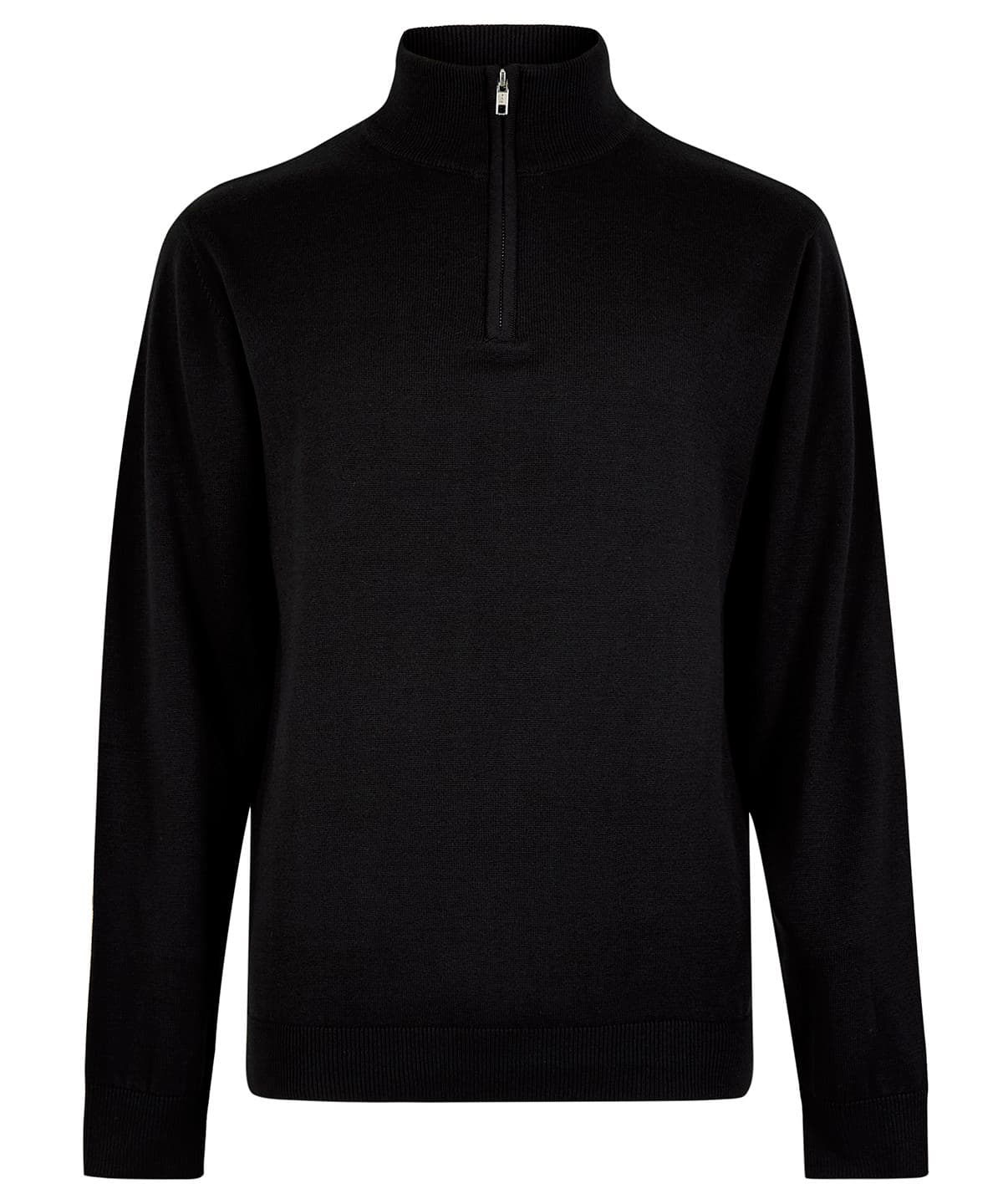 Regular fit Arundel 1/4-zip sweater — Size 2XL, Colour Black