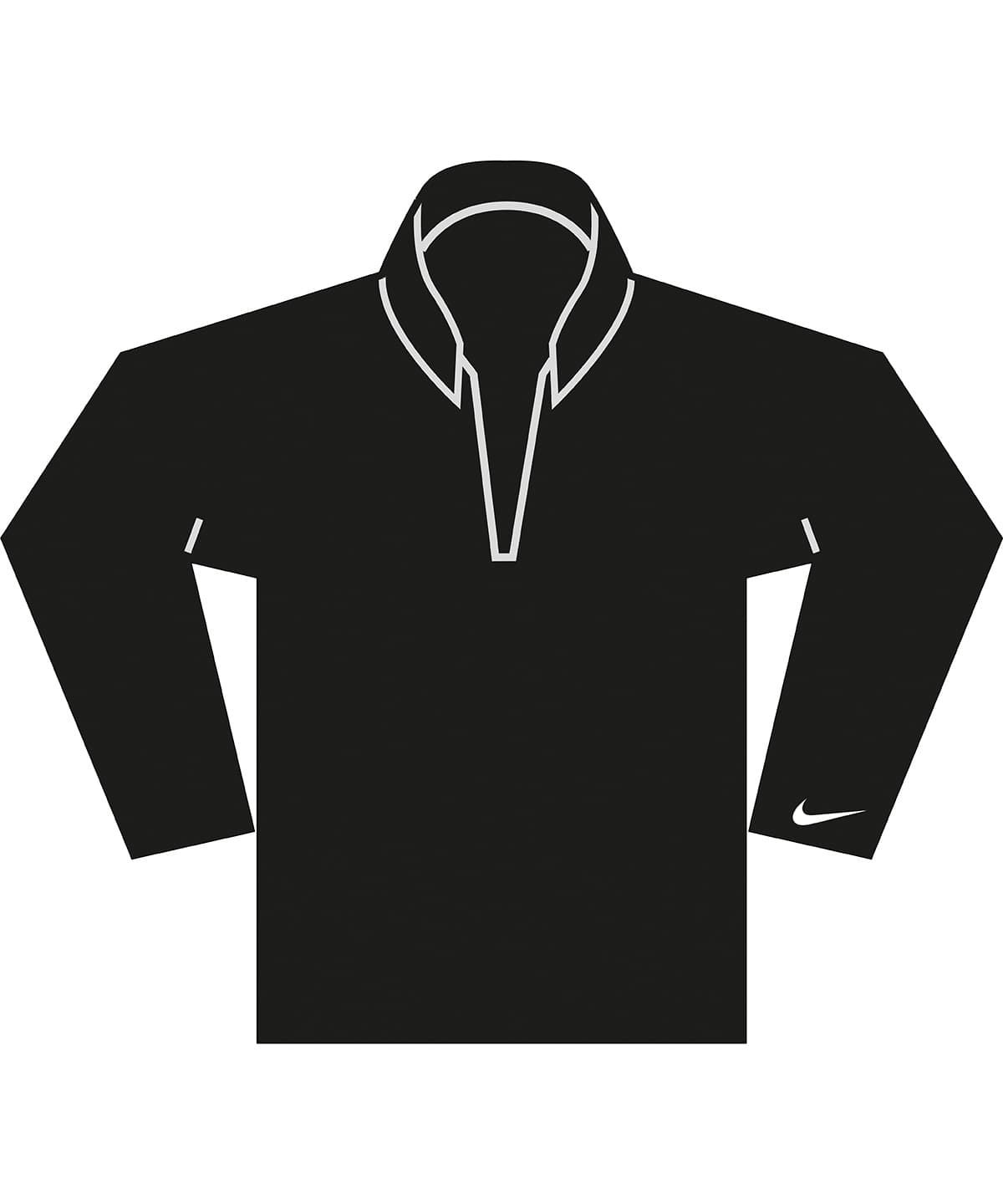 Velocity 1/2-zip top — Size 2XL, Colour Black/White