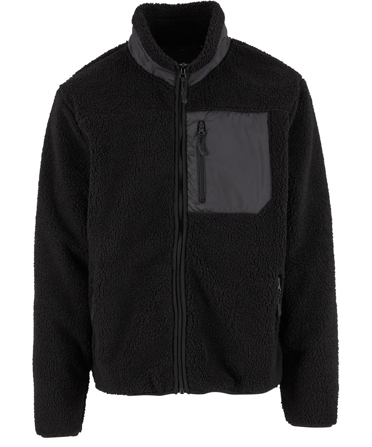 Bonded sherpa jacket — Size 2XL, Colour Black