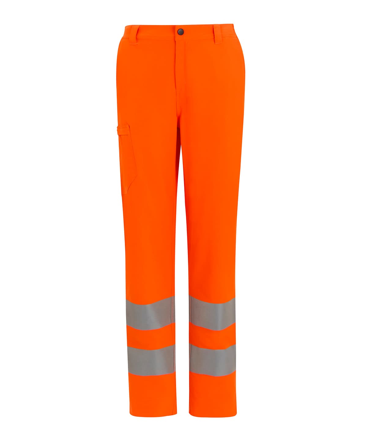 Hi-vis pro contract stretch action trousers — Size 28R, Colour Orange