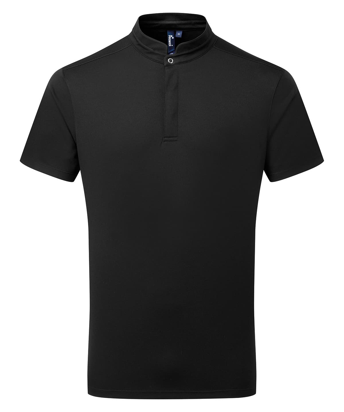 Essential Coolchecker® short sleeve chef’s shirt — Size 2XL, Colour Black