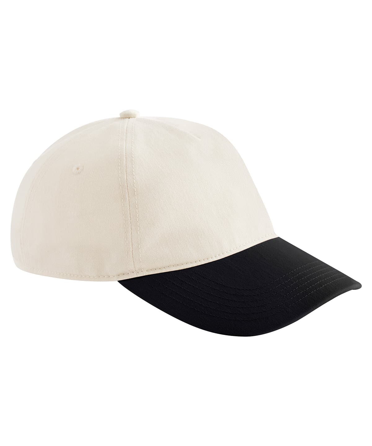 Contrast peak leisure cap — Size One size, Colour Natural/Black