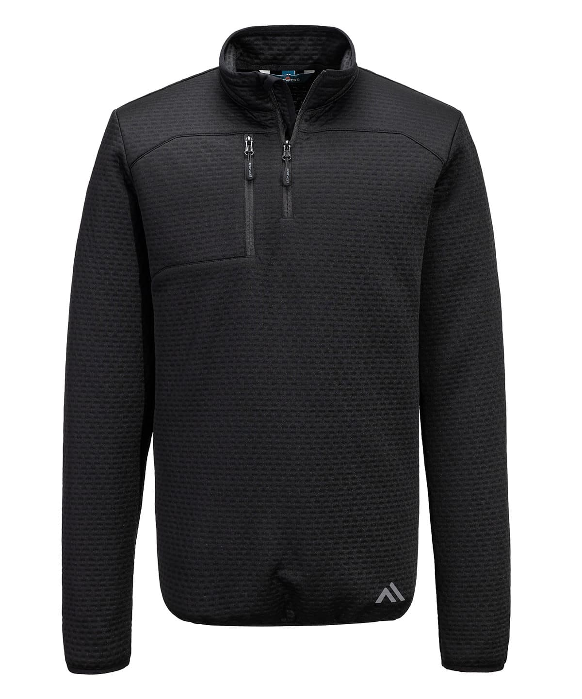 KX3 Sport textured ¼-zip sweatshirt (KX376) — Size 2XL, Colour Black