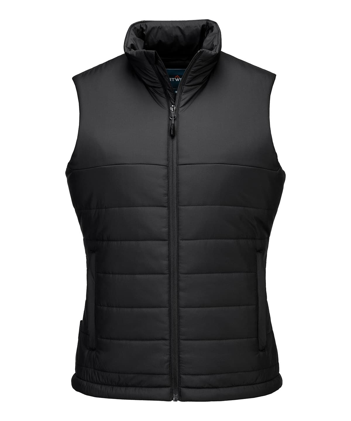Women’s professional insulated baffle gilet (S607) — Size 2XL, Colour Black