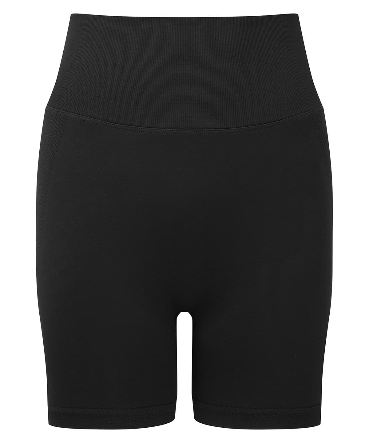 Women's TriDri® recycled scrunch shorts — Size L, Colour Black