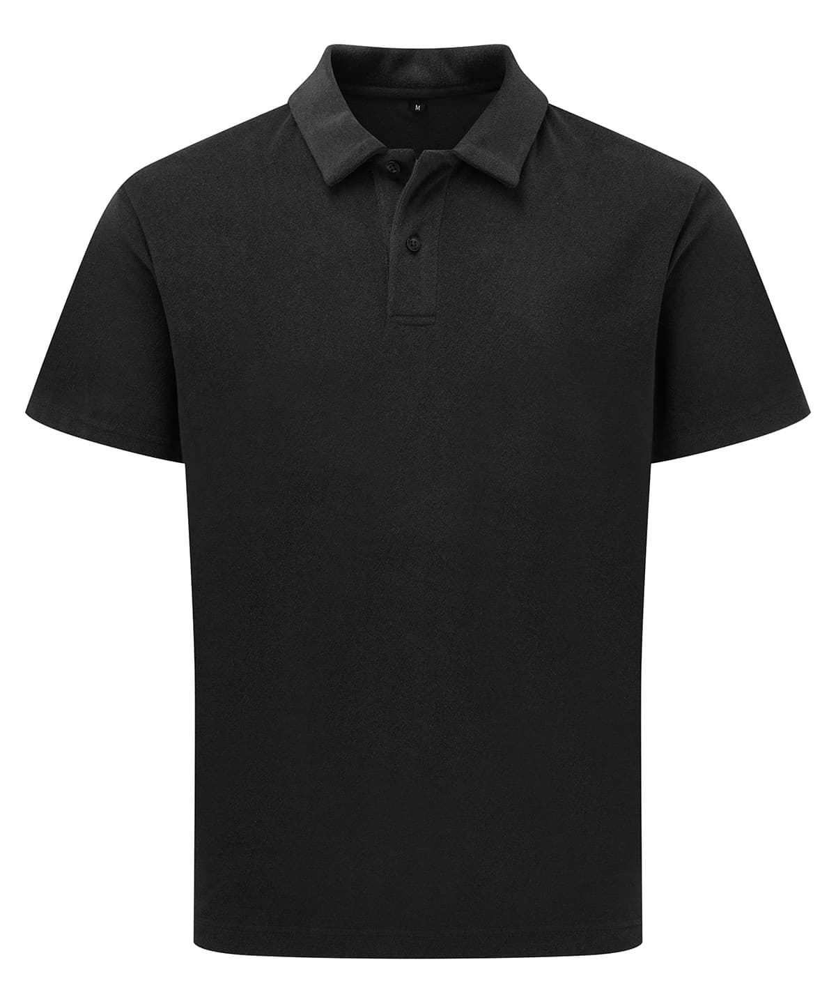 Men’s Terry polo — Size 2XL, Colour Black
