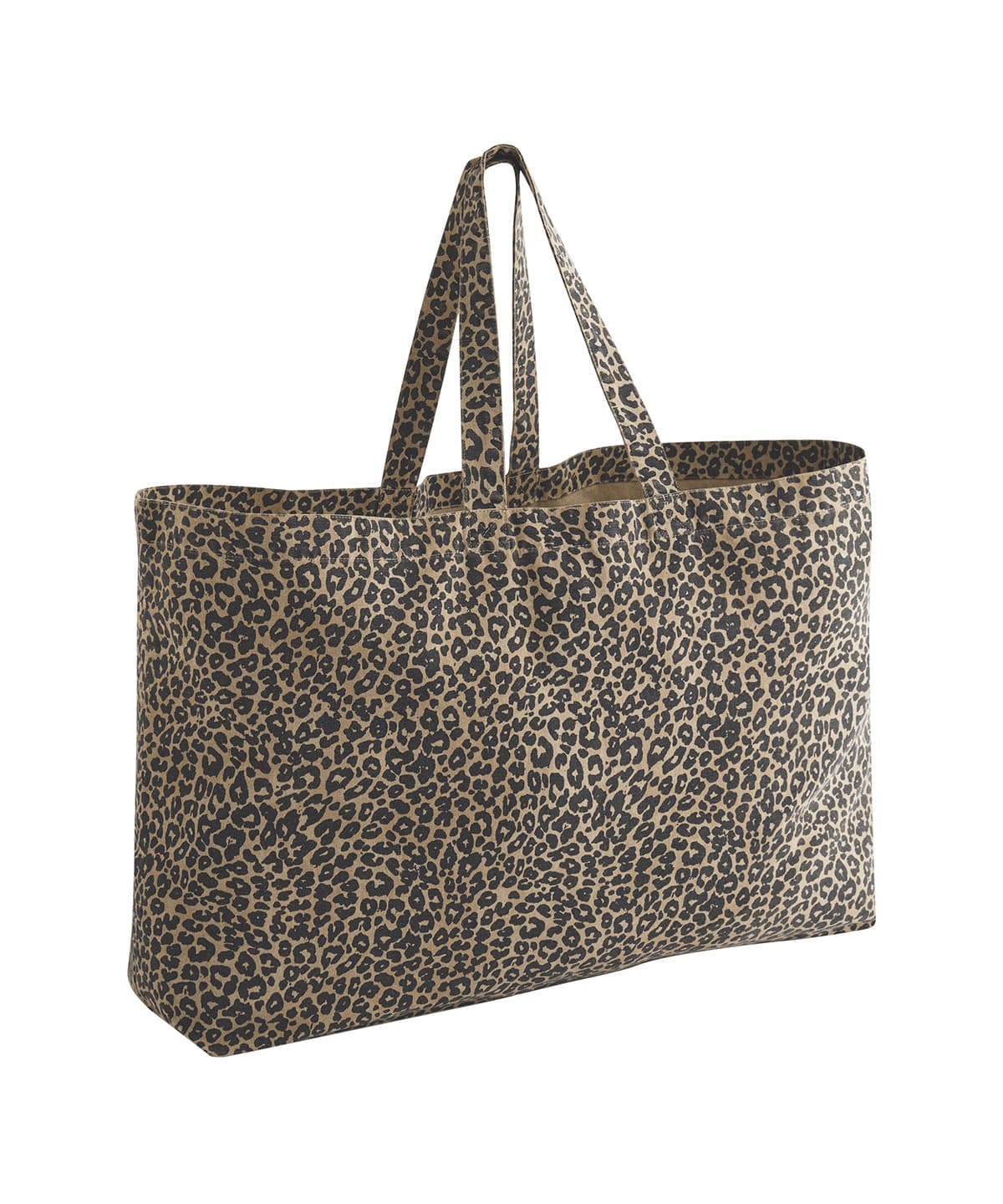 Leopard print canvas oversized tote bag — Size One size, Colour Vintage Leopard Print