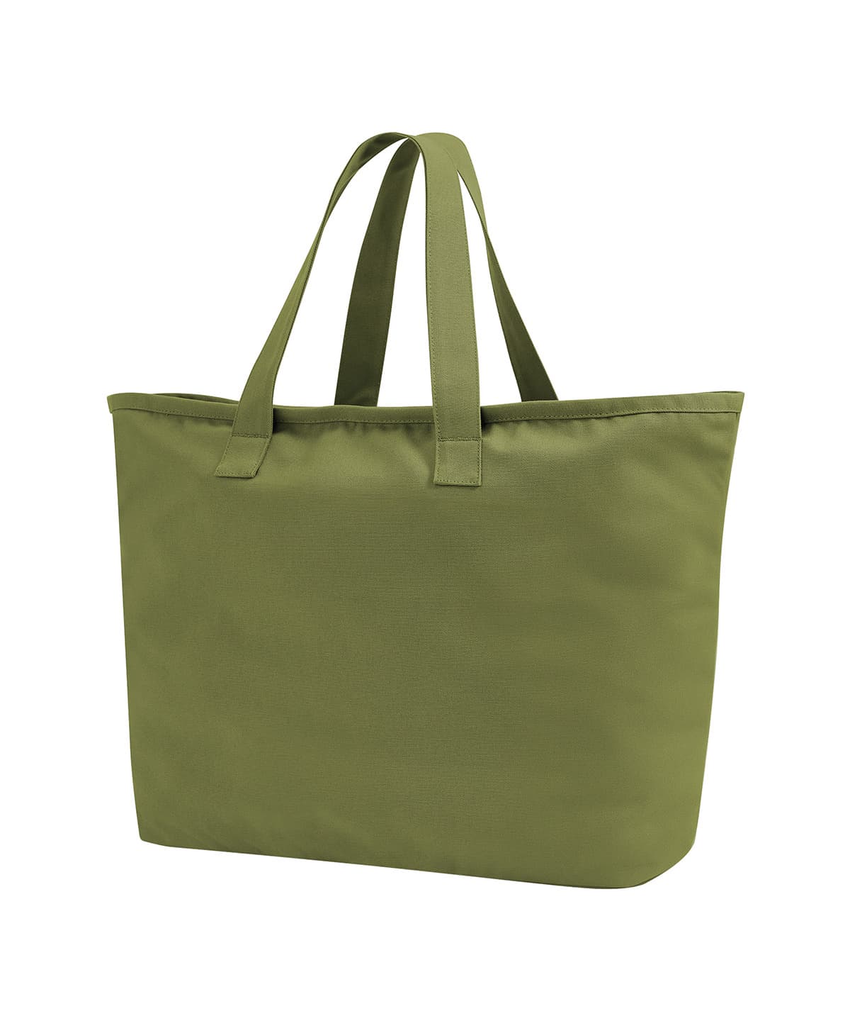 Oversized heavy duty canvas tote bag — Size One size, Colour Bright Olive