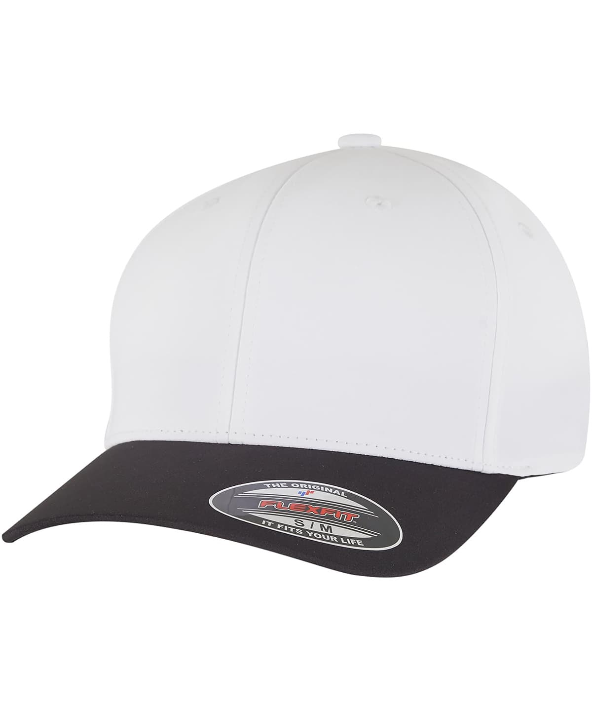 Flexfit Tech water-repellent cap (9295) — Size L/XL, Colour Black/White