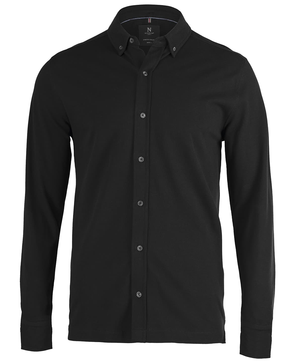 Kingston – stretch deluxe piqué shirt — Size 2XL, Colour Black