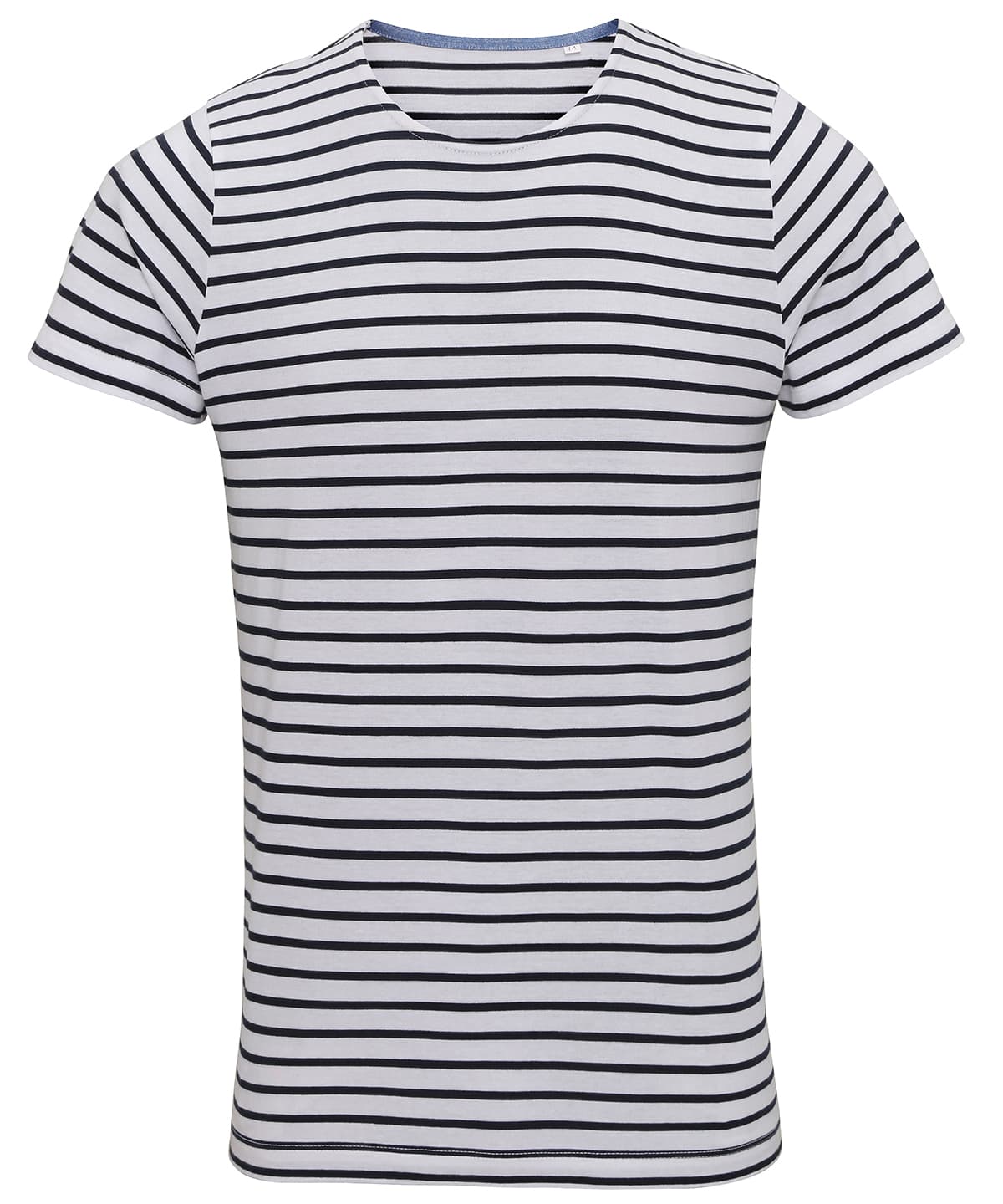 Men's Marinière coastal short sleeve tee — Size 2XL, Colour White/Navy