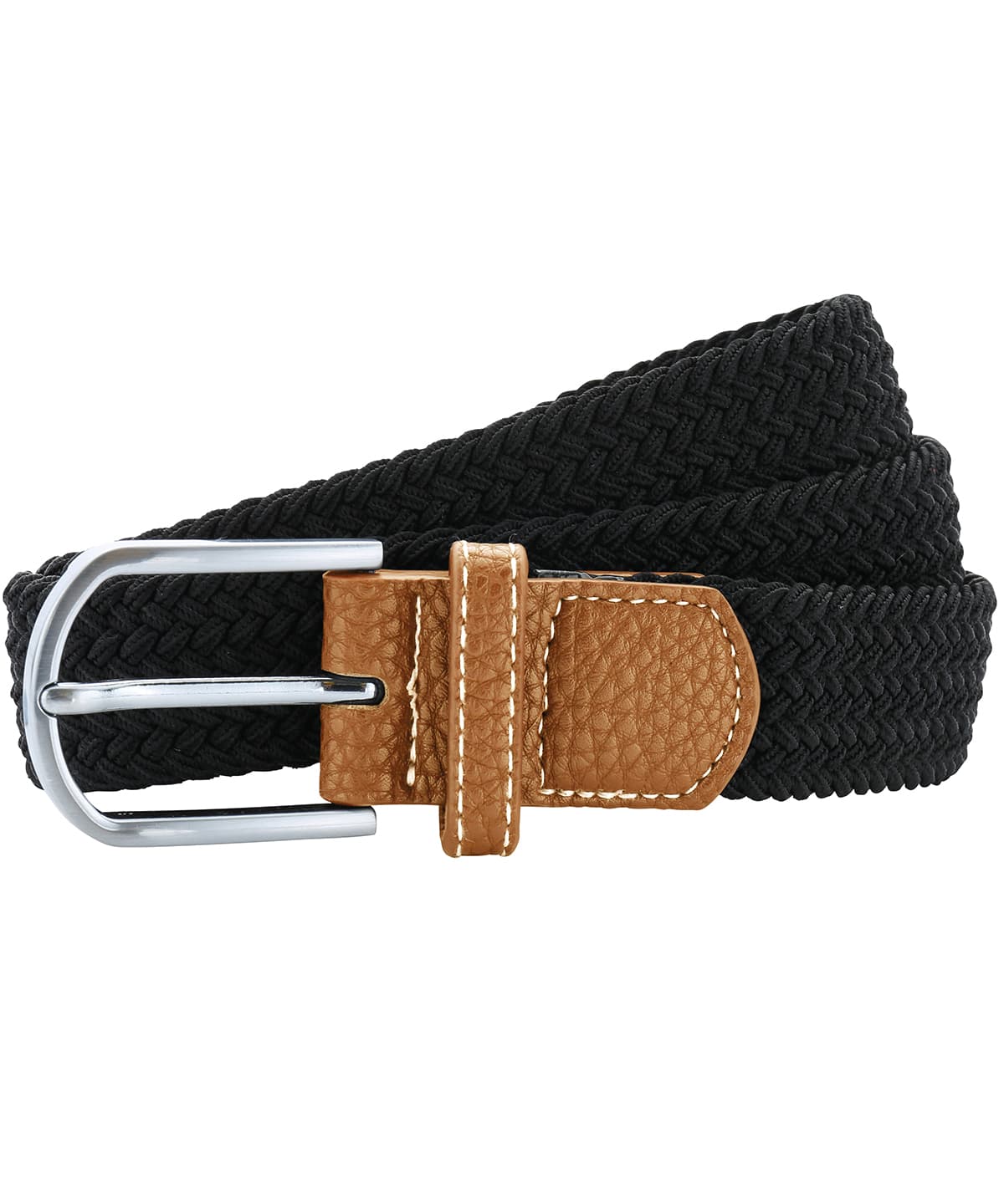 Braid stretch belt — Size One Size, Colour Black