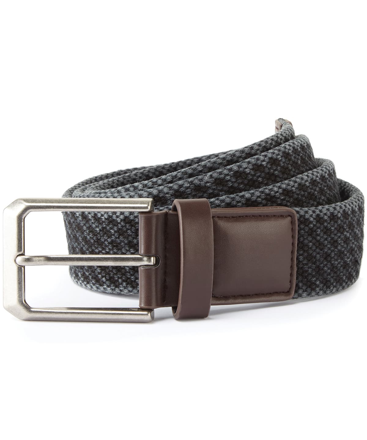 Men's vintage wash canvas belt — Size LXL, Colour Black
