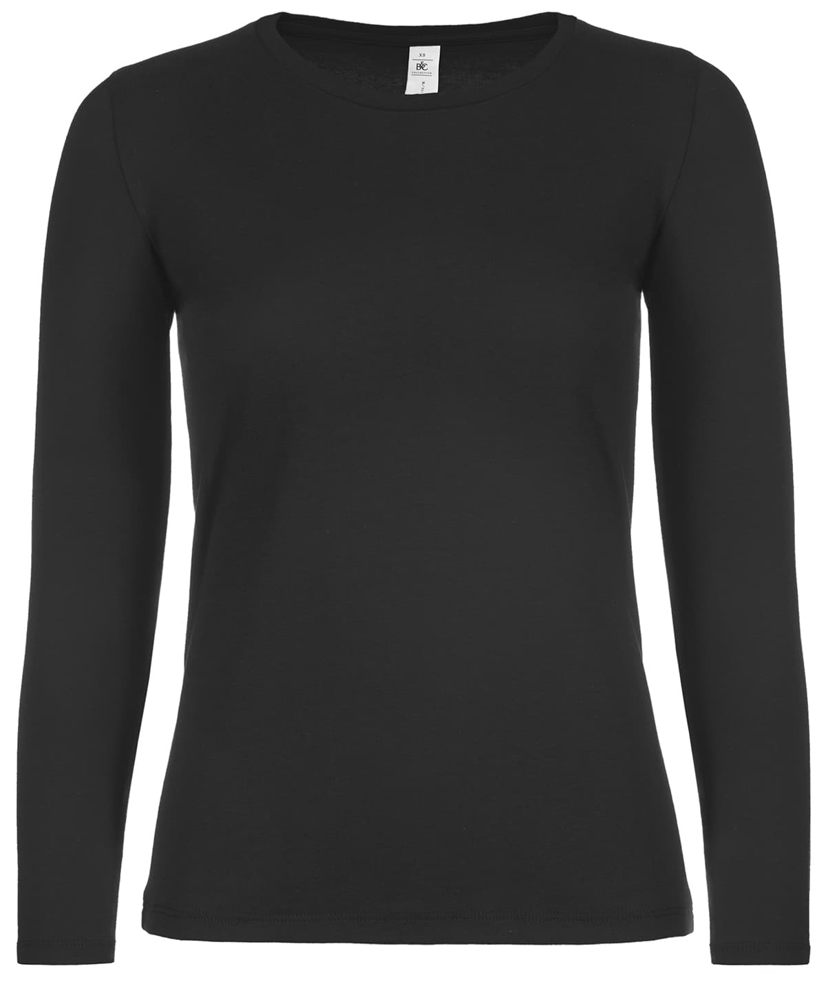 B&C #E150 long sleeve /women — Size 2XL, Colour Black*
