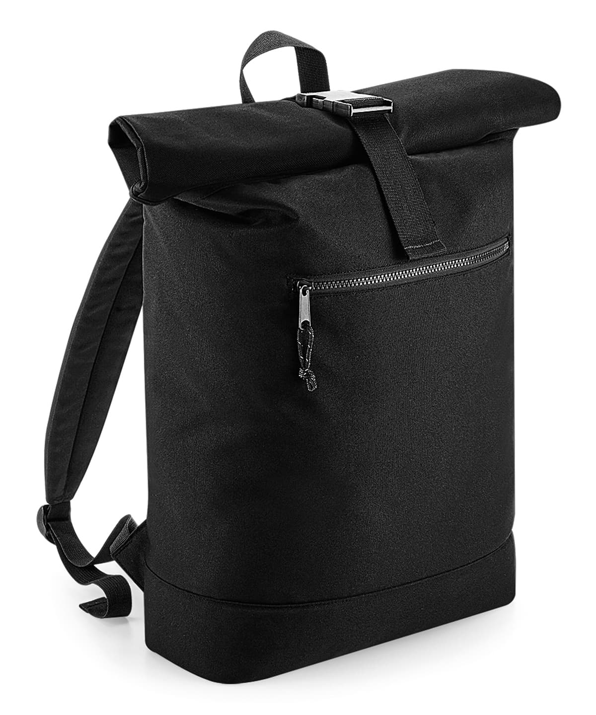 Recycled rolled-top backpack — Size One Size, Colour Black