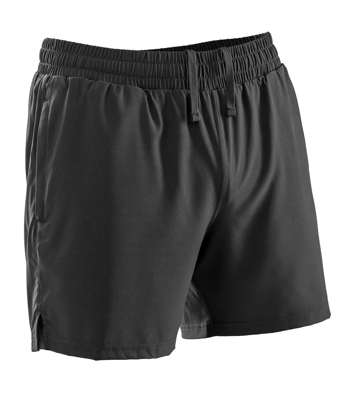 Spiro recycled men’s shorts — Size 2XL, Colour Black