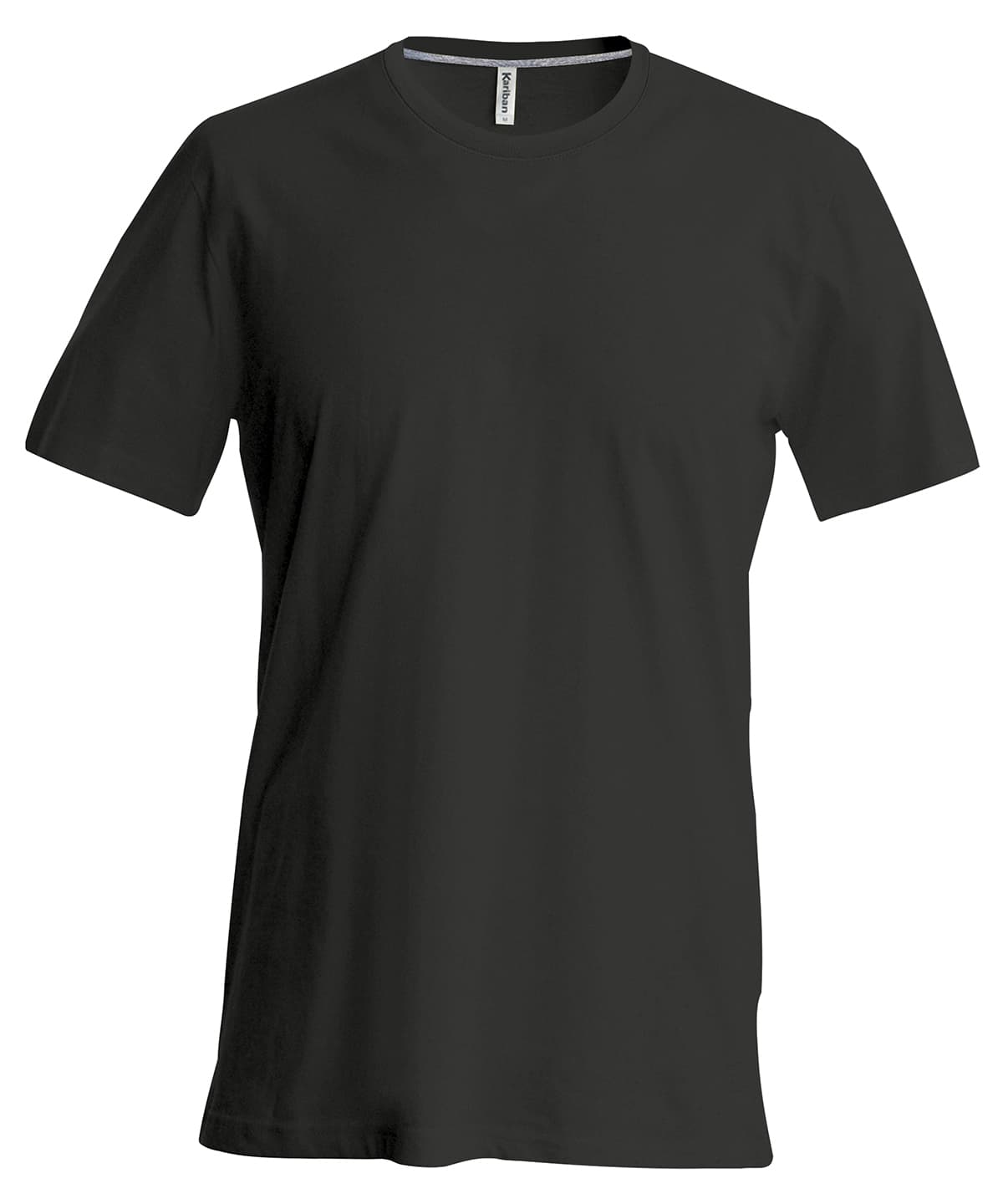 Short-sleeved crew neck T-shirt — Size 2XL, Colour Black