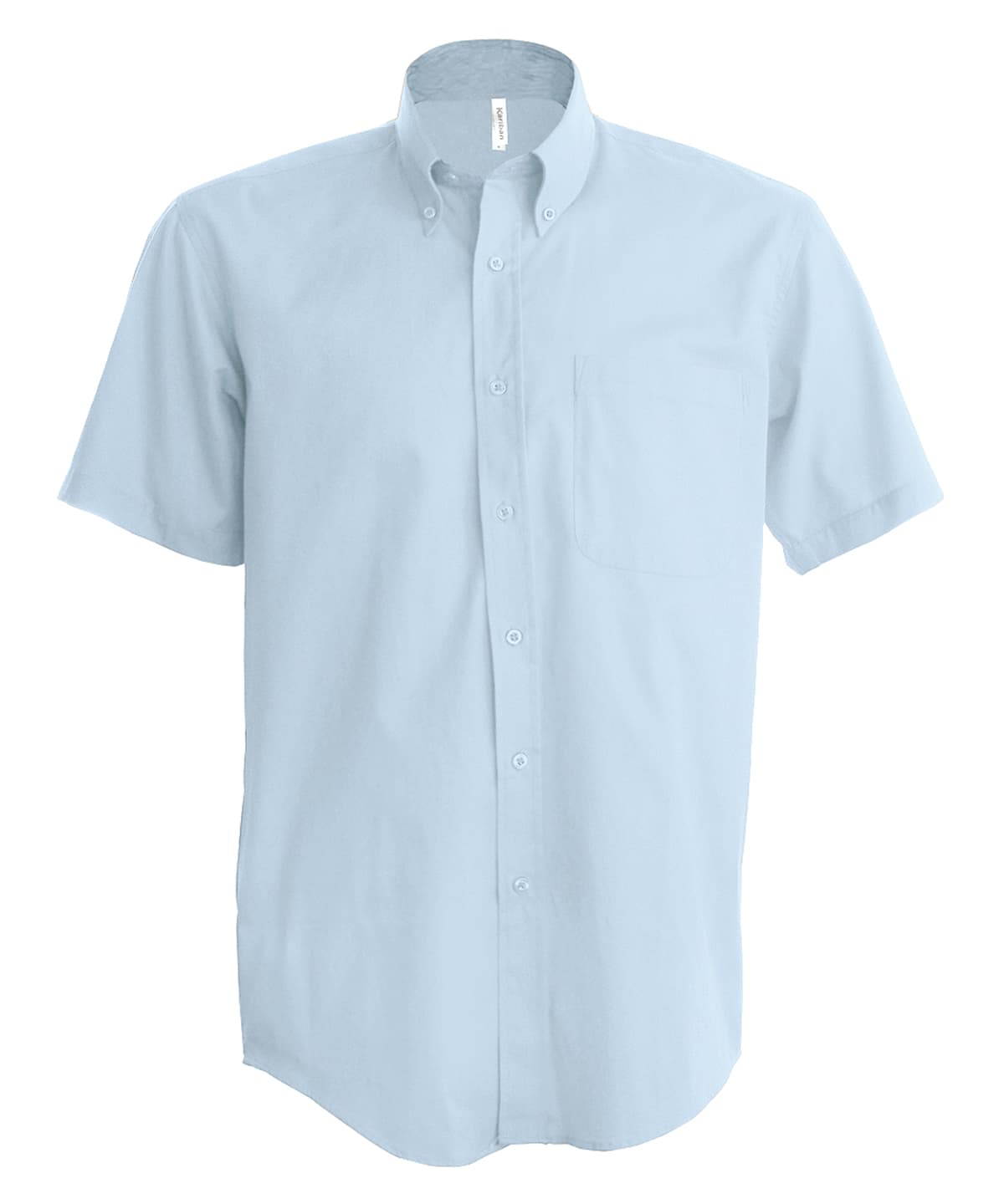 Men's short-sleeved Oxford shirt — Size 2XL, Colour Oxford Blue