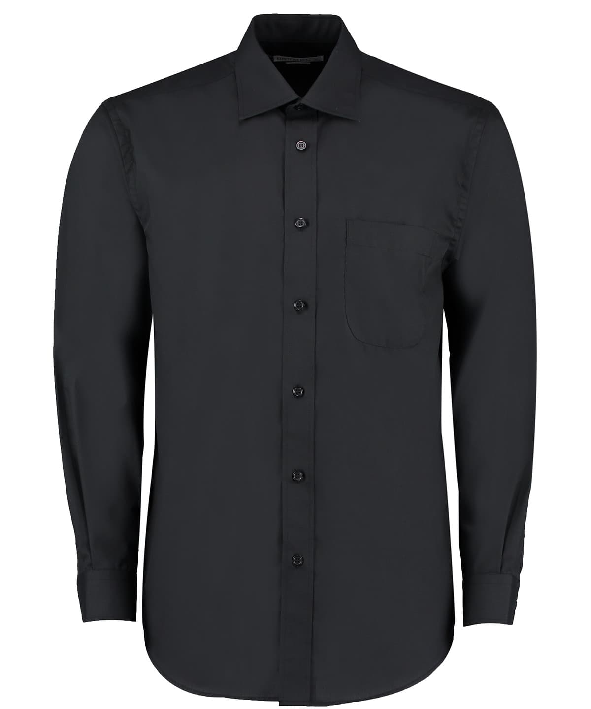 Business shirt long-sleeved (classic fit) — Size 14.5, Colour Black