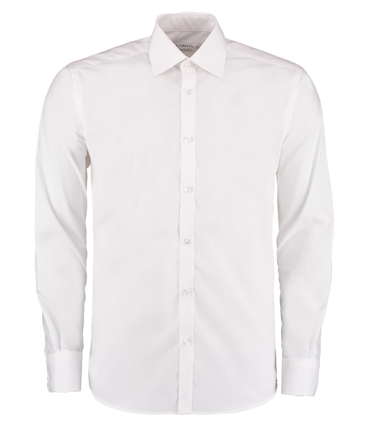 Business shirt long-sleeved (slim fit) — Size 14.0, Colour White