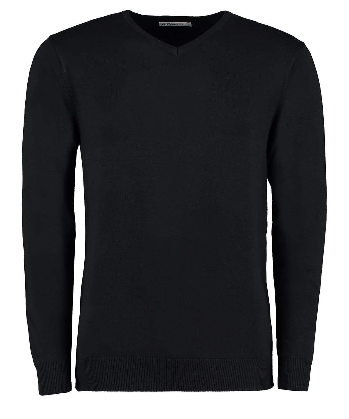 Arundel v-neck sweater long sleeve (classic fit) — Size 2XL, Colour Black