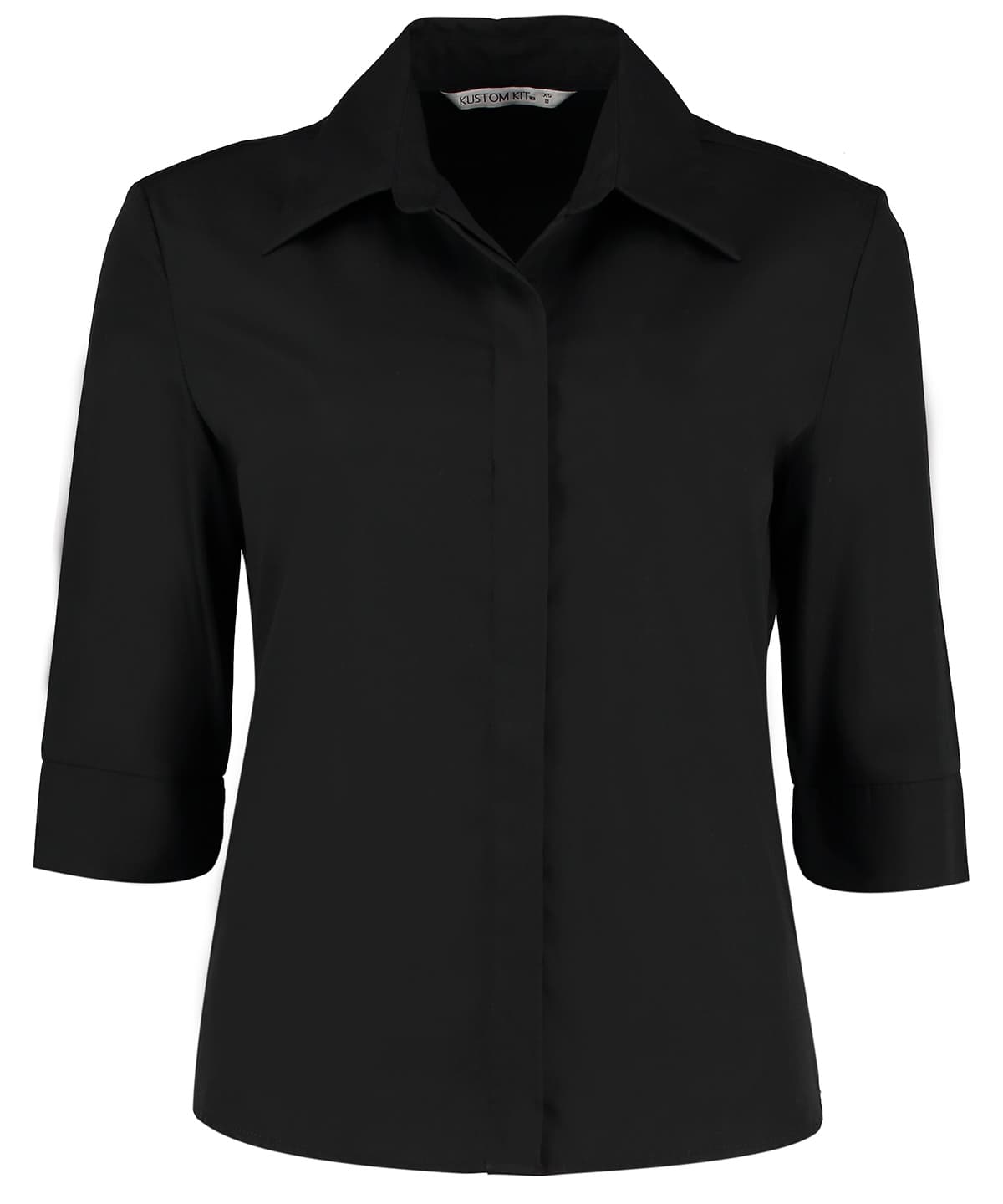 Contiental ¾ sleeve blouse womens — Size 10, Colour Black