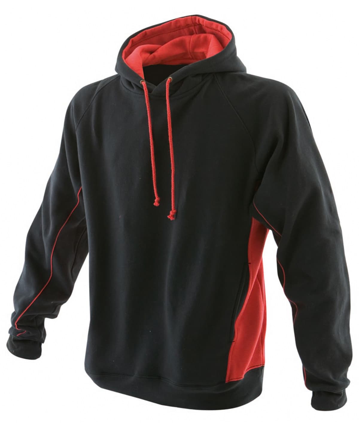 Pullover hoodie — Size 2XL, Colour Black/Red