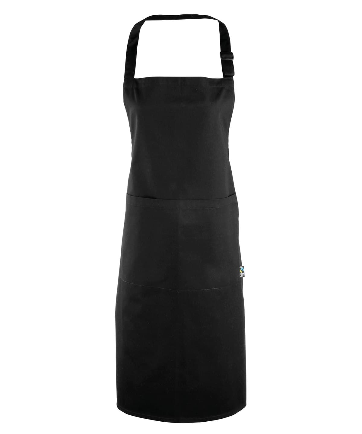 Cotton bib apron, organic and Fairtrade certified — Size One size, Colour Black