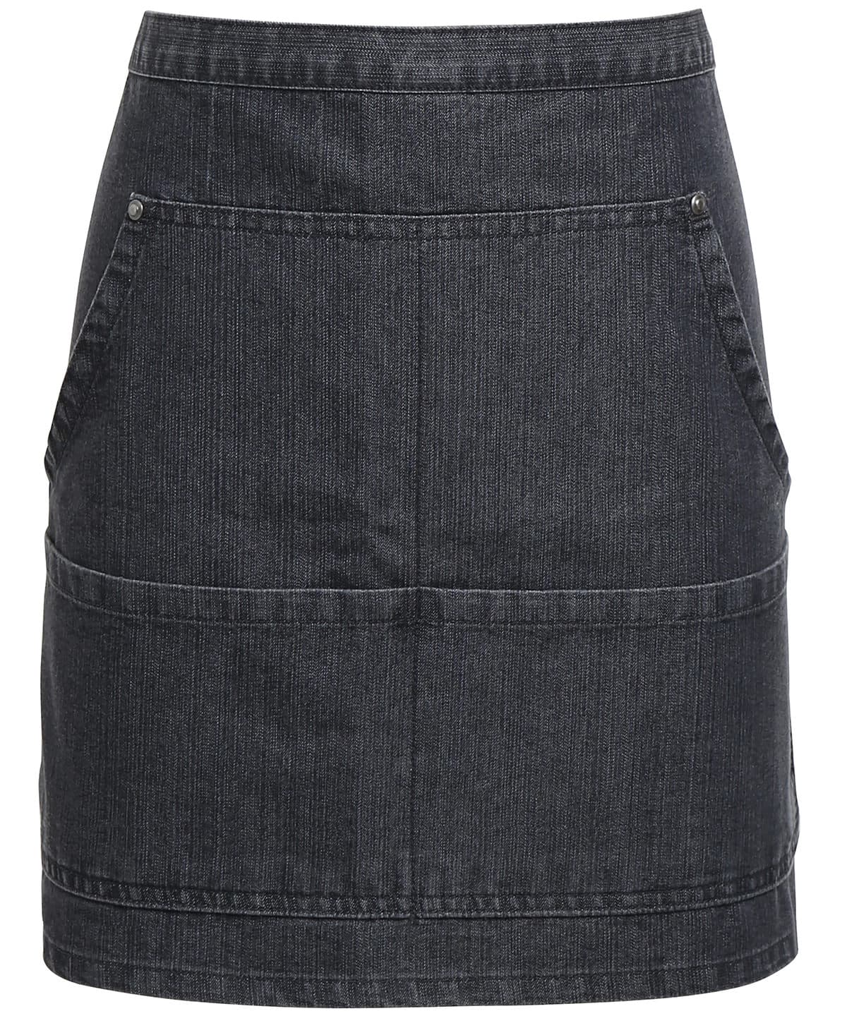Jeans stitch denim waist apron — Size One size, Colour Black Denim