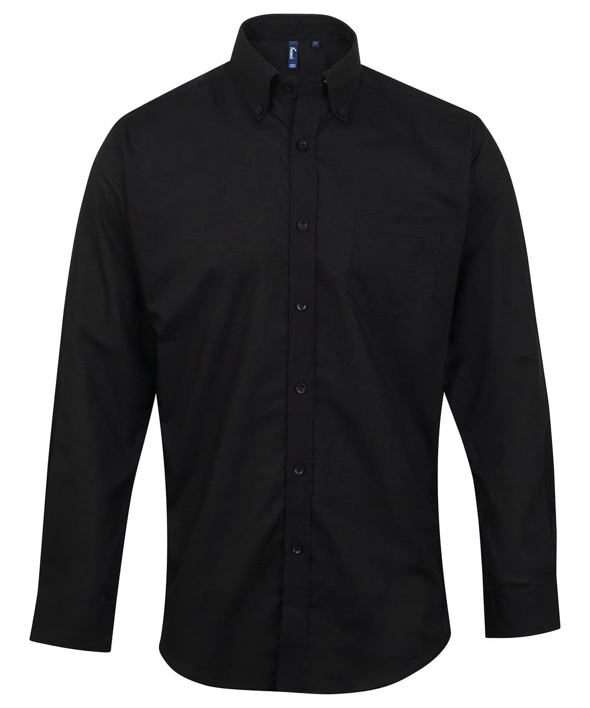 Signature Oxford long sleeve shirt — Size 14.5, Colour Black