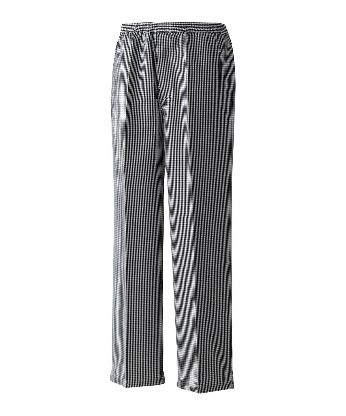 Pull-on chef’s trousers — Size 2XL, Colour Black/White