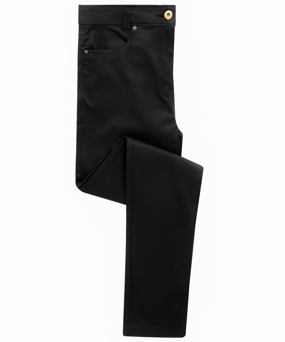 Women's performance chino jeans — Size 10L, Colour Black